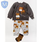 Baby Boys 3pc Jogger set - Lion (A24288) (Baby Boys Fashionwear) Mansuri